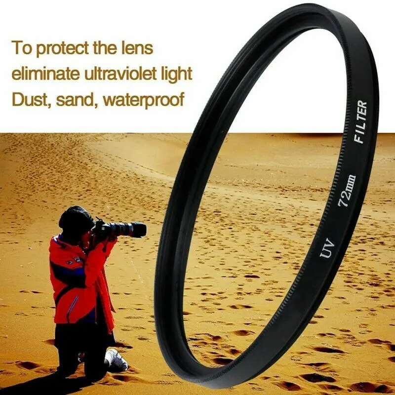 Ультрафиолетовый фильтр для объектива камеры Canon Nikon 52/55/58/62/67/72/77/82/86
