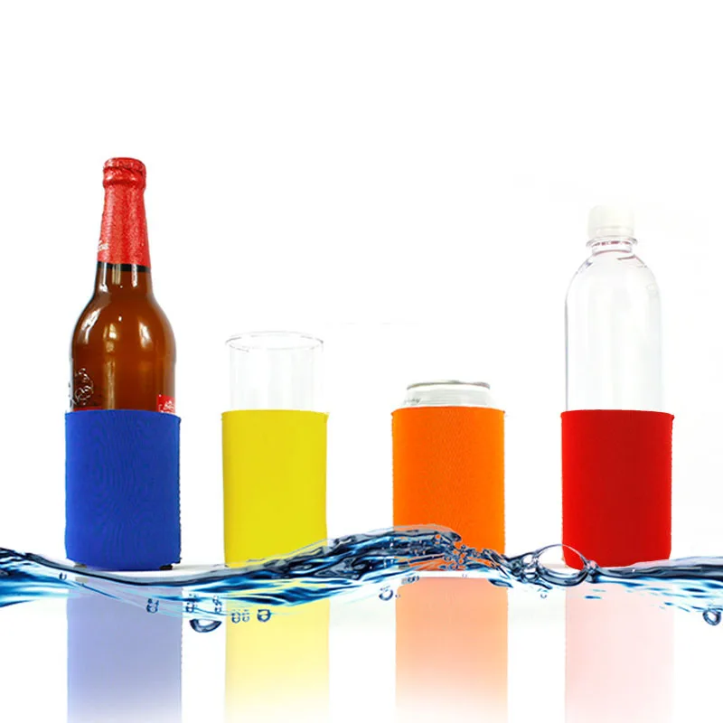 Однотонные охладители для напитков пивные банок ткань дайвинга стеклянная