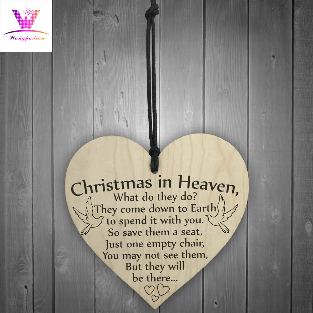 1 шт. Рождественская деревянная любовь рождественский чип висячий Подарок