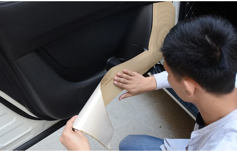 

4pcs 2013-2017 Car Door Anti-Dirty Pad Anti Kick Mat For Nissan Patrol Y62 Armada Accessories