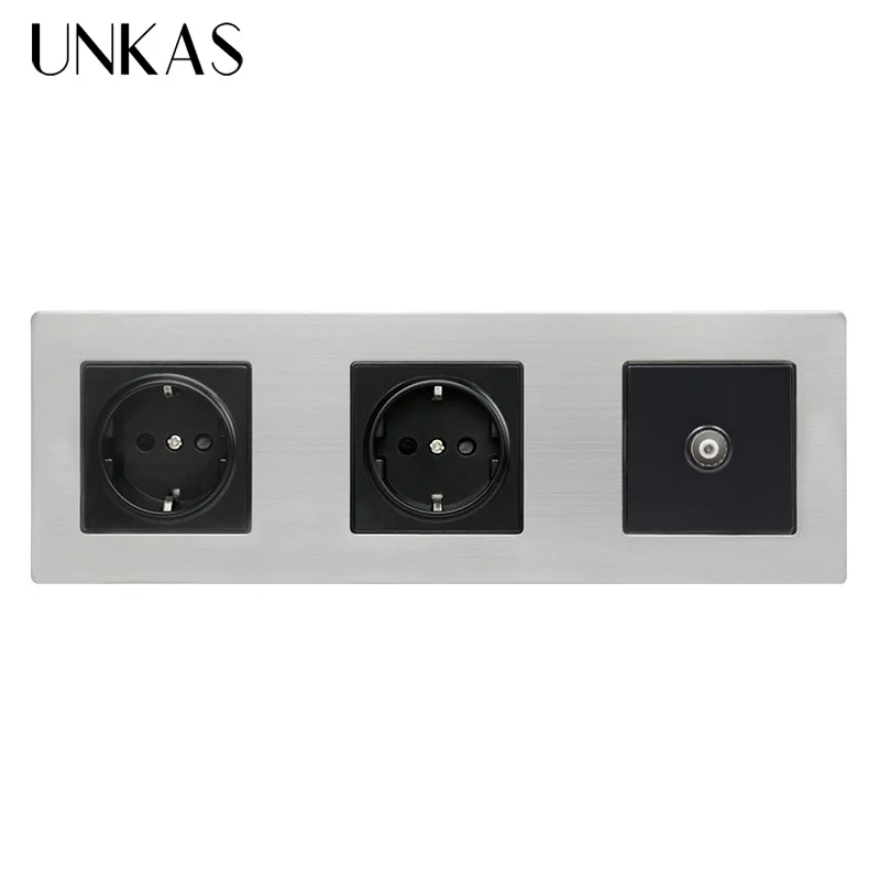 UNKAS ЕС Стандартный черный Нержавеющая сталь Панель с двойными стенками Мощность