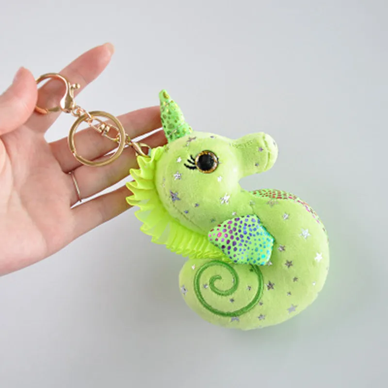 Новый креативный Модный маленький гиппокамп плюшевый брелок милый