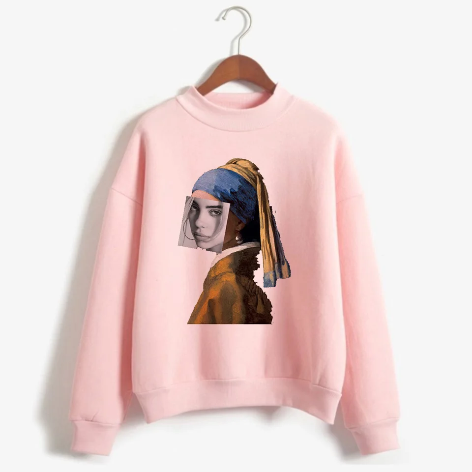 Billie Eilish толстовка женская одежда свитер корейский 90s с капюшоном Harajuku печати толстовки уличная Топ Повседневная Ulzzang капюшон