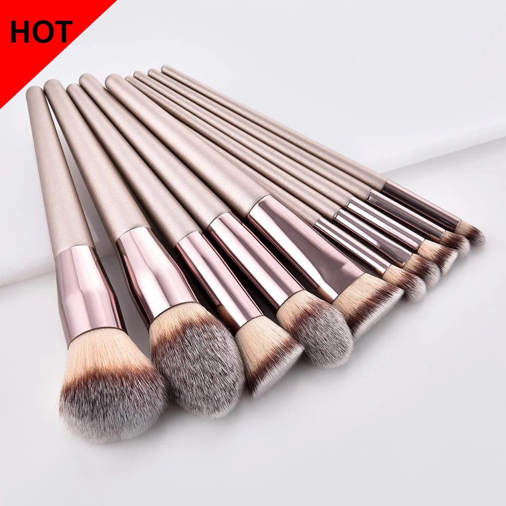 1 шт. набор кистей для макияжа Алюминий трубки с деревянной ручкой Make Up Косметическая кисть, Бьюти ящик для инструментов хит Косметика Щетки Комплект yc02