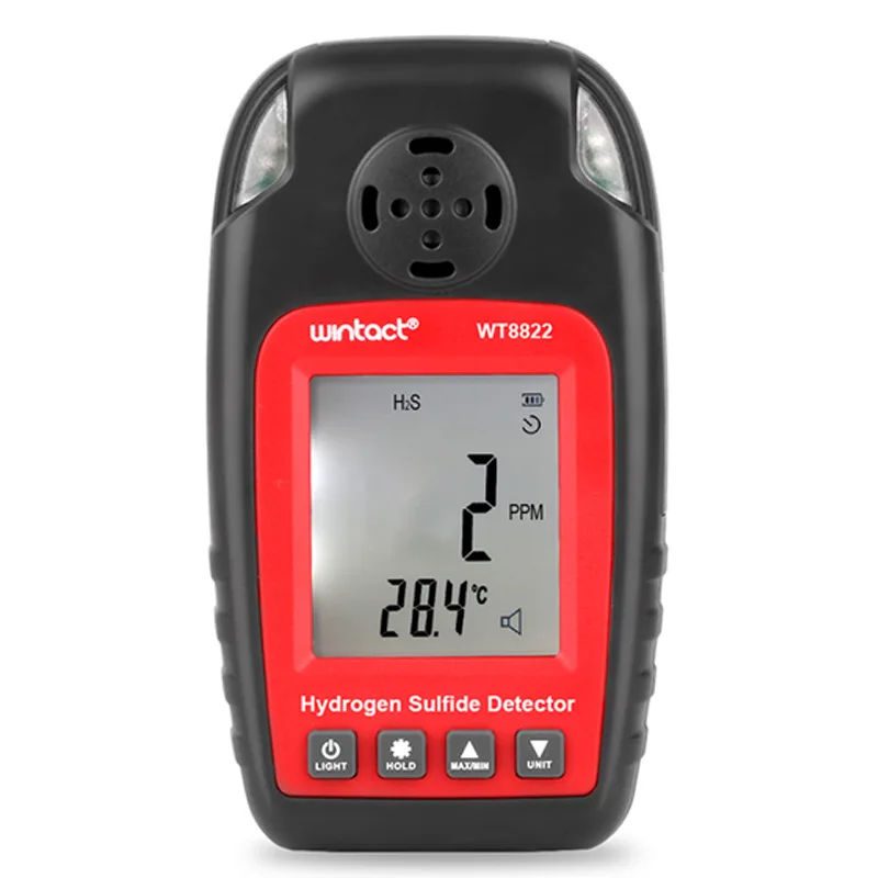 

Wintact WT8822 Hydrogen Sulfide Detector LCD Display H2S Gas Tester Hydrogen Sulfide Concentration Detecting Gauge Meter
