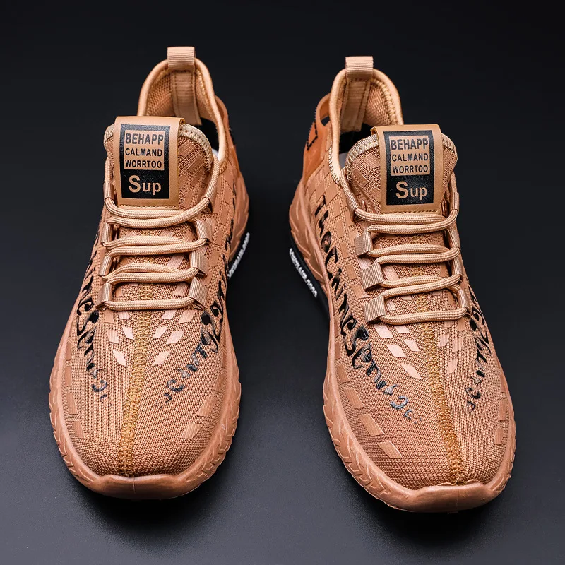 Мужские кроссовки из дышащей сетчатой ткани повседневная обувь для бега