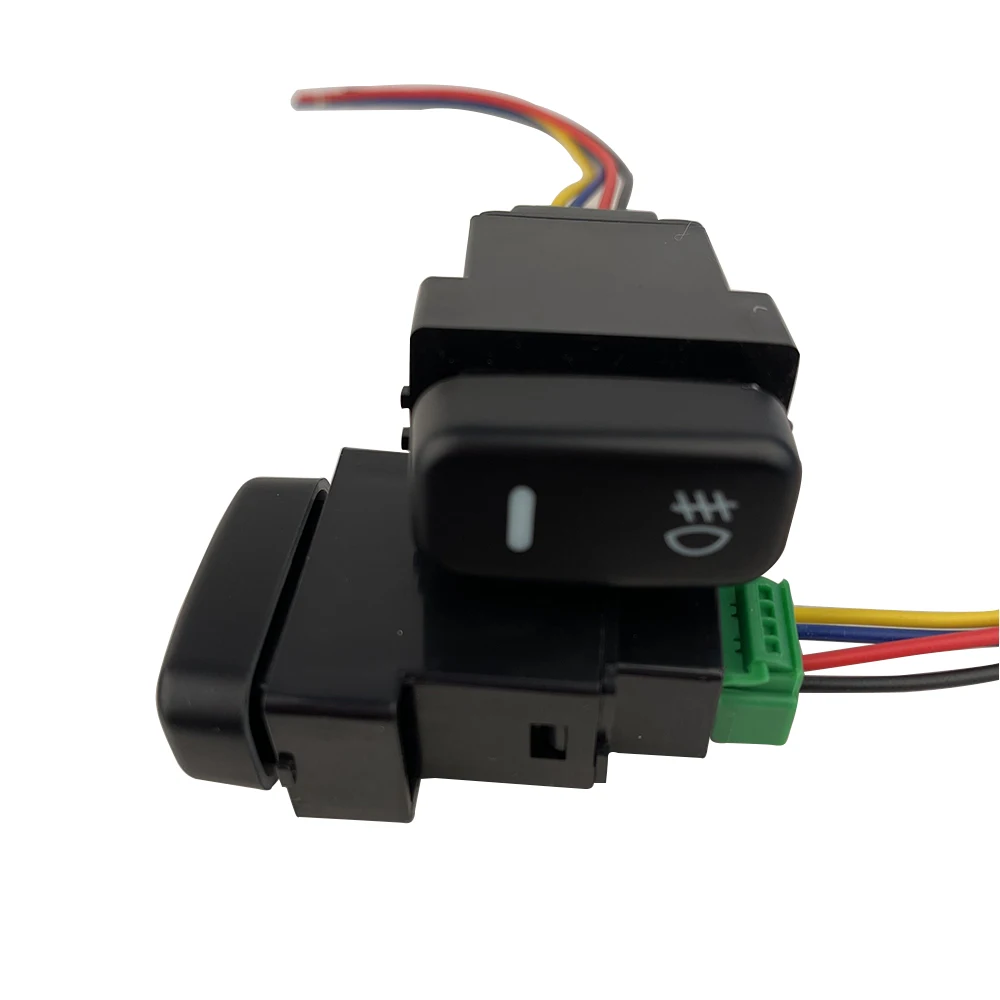 

5Pcs Car Fog Light Switch For Mitsubishi Pajero Triton Asx Lancer Black Plastic 5 Pin ON-OFF Button 12V 4 Wires