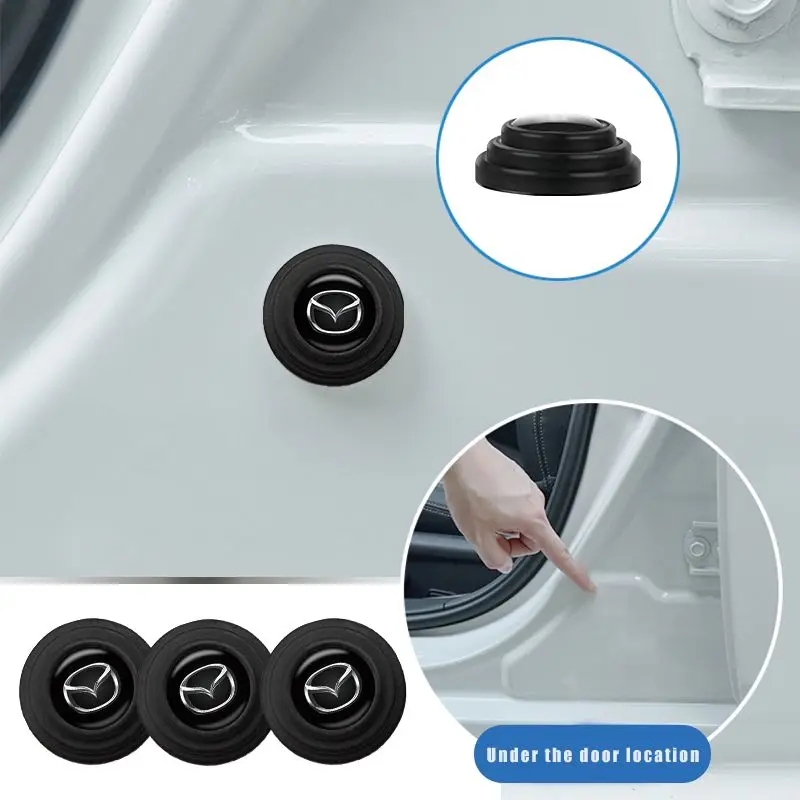 

Auto Styling Car Door Shock Stickers Absorber Soundproof Buffer Protect For Mazda 2 3 bk 5 6 cx5 rx8 cx7 2020 mx5 nd Accessories