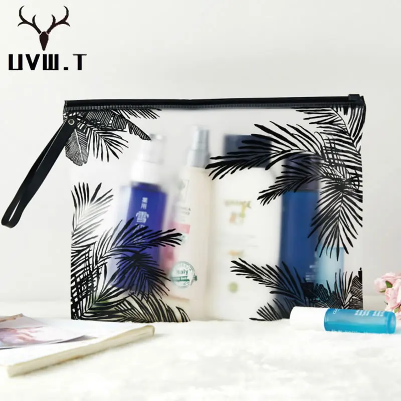 Женские Модные прозрачные косметички из ПВХ сумки для туалетных принадлежностей