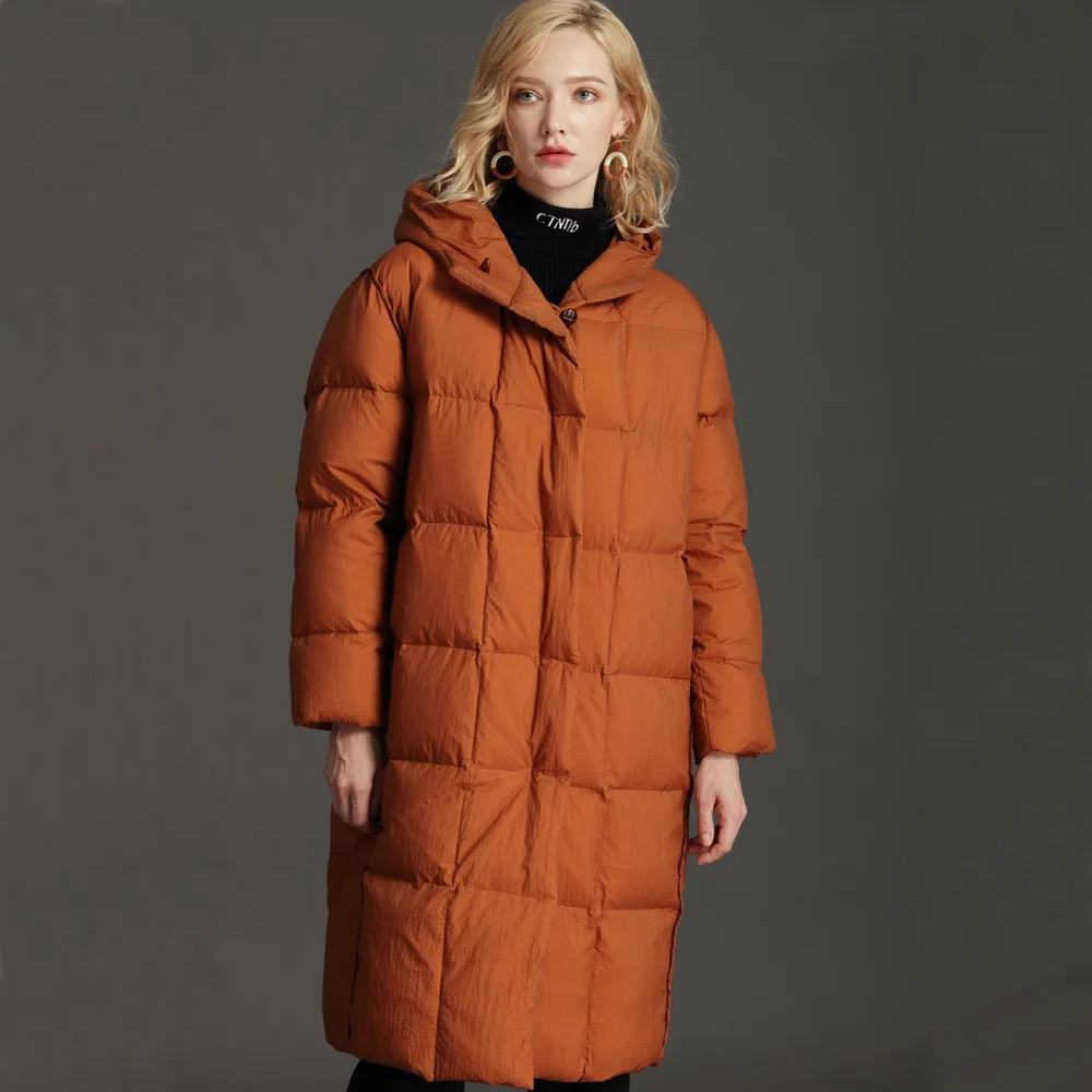 Пуховик женский 2019 новый стиль средней длины модное пальто большого размера