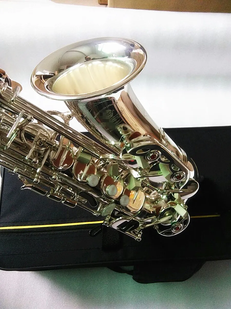 Саксофон альт инструмент высокого качества новый серебряный Mark VI Sax латунный и