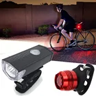 Передний и задний фонарь для велосипеда, светодиодный, Usb, 2021