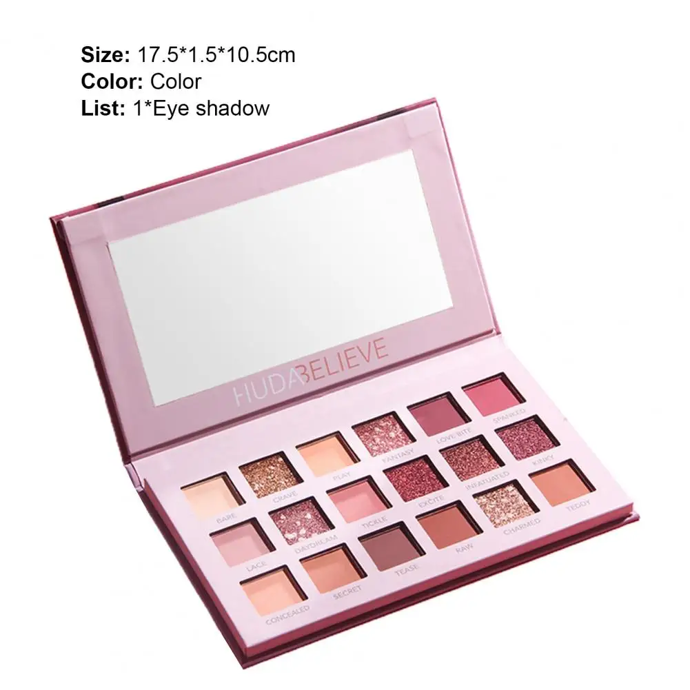 19 7 г блестящие тени для век Палитра стойкая водостойкая минеральная пудра 18