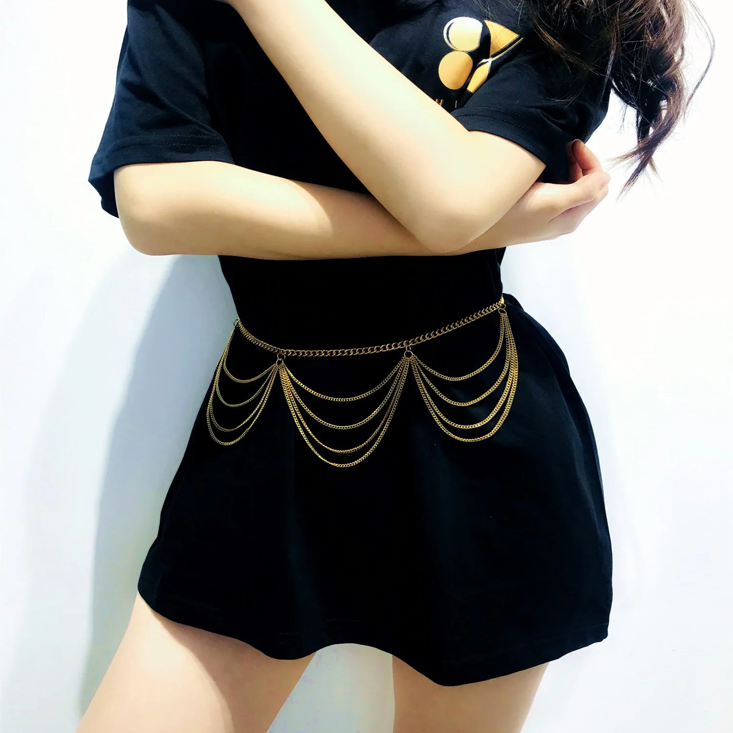 Винтажная подвеска в виде монеты цепочка на талию с кисточкой женская сексуальная двухслойная рельефная