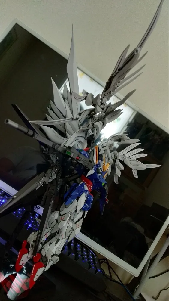 GAOGAO модель 028 Gundam Модель MG 1/100 XXXG-00W0 крыло Истребитель ноль мобильный костюм детские игрушки
