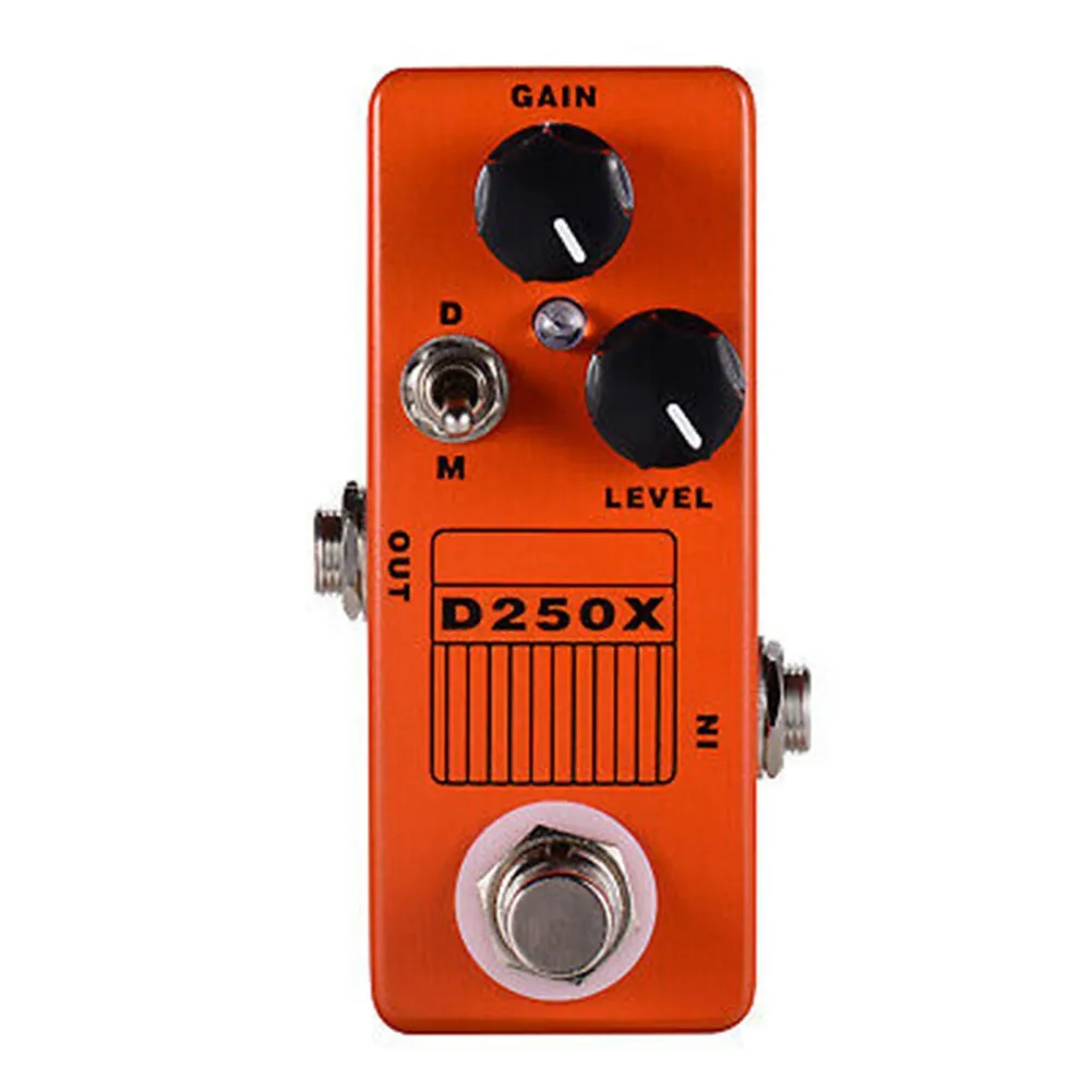 

Mosky D250X предусилитель Overdrive гитарная педаль привода педаль для звукового эффекта овердрайв предусилитель эффект оригинальный байпасс 9,3x3,8x3,...