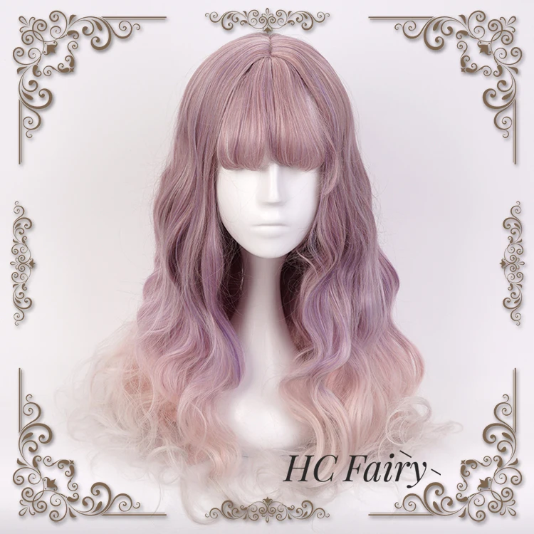 Женский парик сладкой Лолиты с градиентом из синтетических волос для косплея и