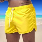 2021 летняя брендовая мужская одежда для плавания, шорты, пляжная одежда, сексуальные плавки, Мужской купальный костюм с низкой талией, дышащая пляжная одежда для серфинга