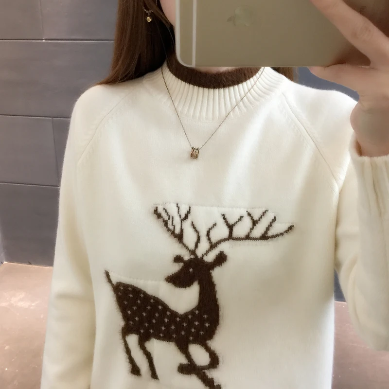 Женская водолазка вязаный свитер и пуловеры Модные женские свитера в Корейском