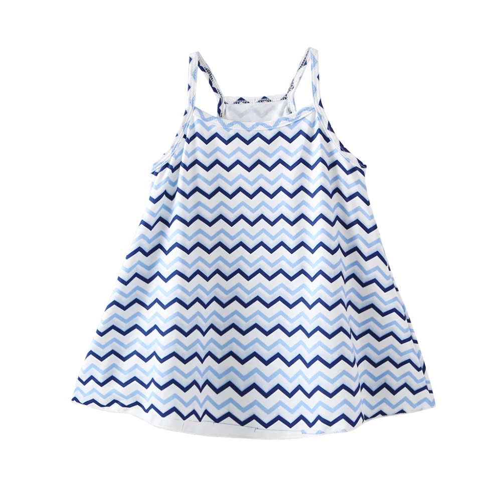 Новинка лета 2021 хлопковое платье на бретельках для маленьких девочек детская