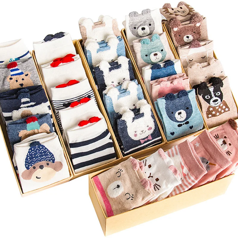 

5 Pairs/Set Women's Cotton Happy Cute Cat Short Socks Print Cartoon Animal Casual Summer Socks Red Heart Funny Men's Ankle Socks