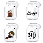 Чехол Magic Style для наушников AirPods, чехол для Bluetooth наушников, прозрачный жесткий чехол для ПК для Apple Air Pods 2 1, чехол