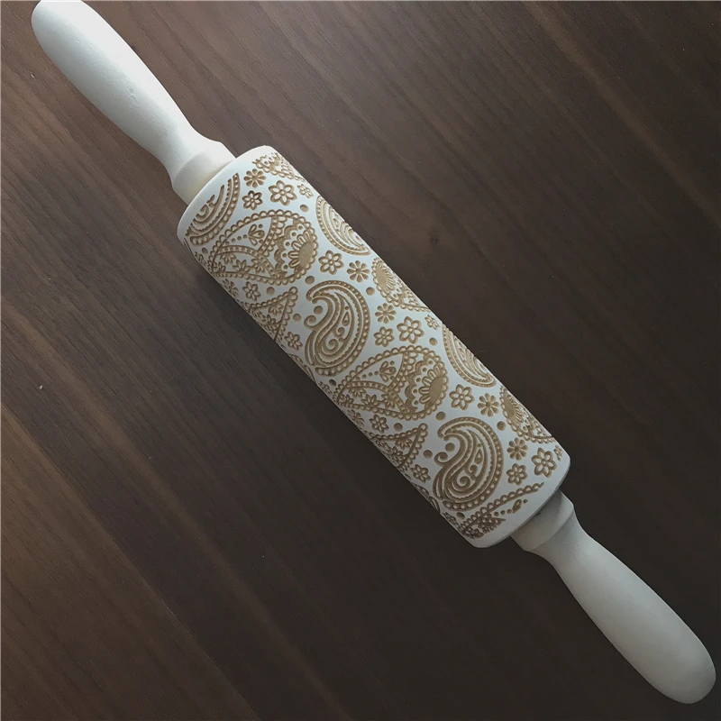 Рождественский олень деревянная Скалка тиснение выпечки печенье фондан пирог