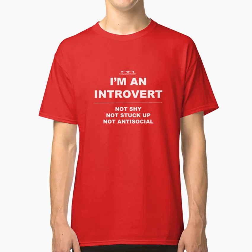 Футболка с интровертом I'm Introvert introversion infj infp quiet mbti | Мужская одежда