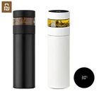 Термос Youpin, чашка, термос из нержавеющей стали, кружка, умный светодиодный сенсорный цифровой дисплей, термометр для путешествий, разделение воды и чая