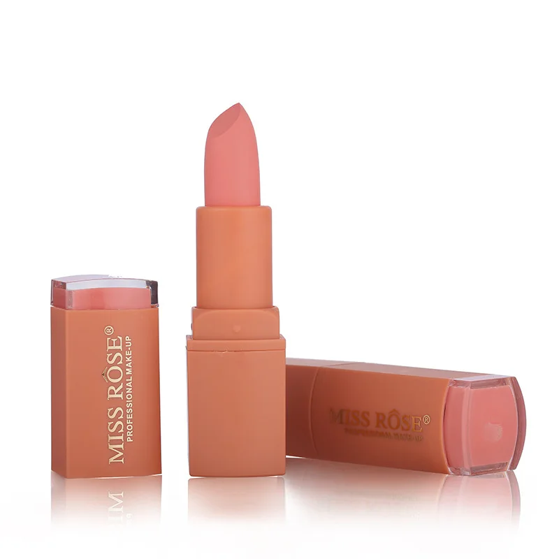 MISS ROSE макияж Матовая Обнаженная губная помада тыквенный цвет модная сексуальная