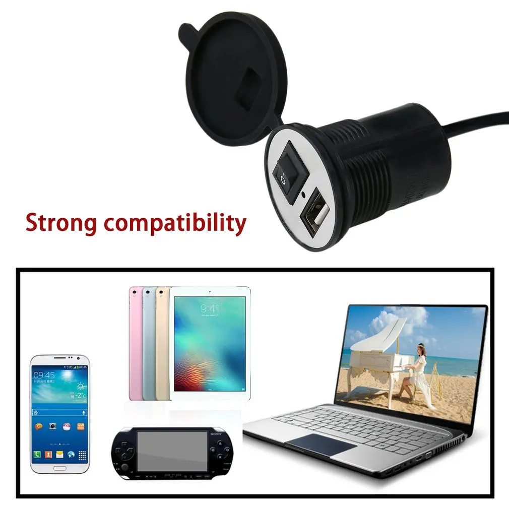 12-24 в водонепроницаемый USB-адаптер для зарядки мотоцикла | Автомобили и мотоциклы