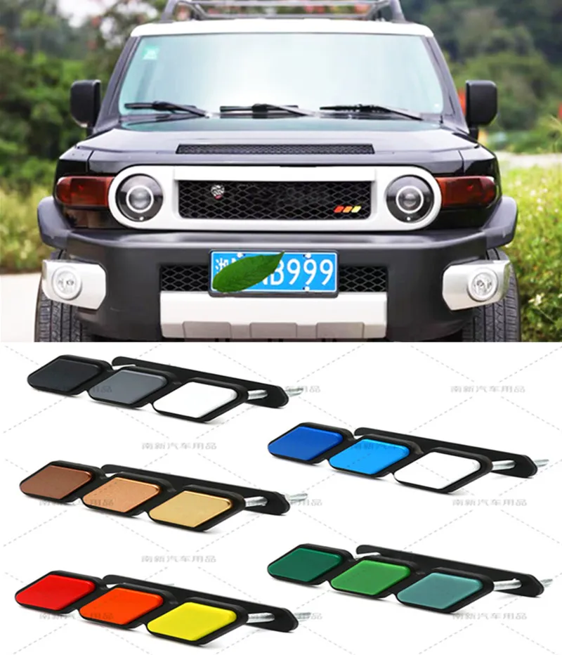 Трехцветная эмблема из АБС-пластика трехцветная наклейка Стикеры для Toyota Tundra Tacoma