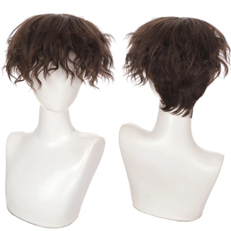 Парик Ailiade для мужчин и женщин модный синтетический короткий кудрявый костюм