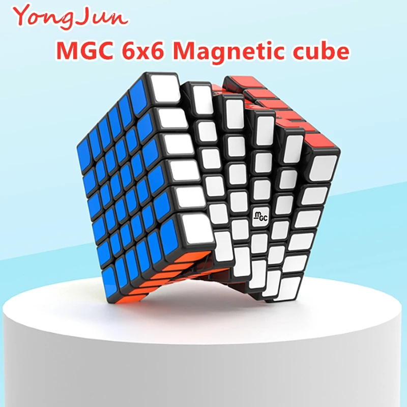Магнитный магический куб YongJun MGC 6x6x6 скоростей кубик головоломка YJ 6x6 кубики для
