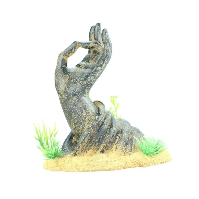 Fish Tank Decorations Buddha Hand Statue Aquarium Ornaments | &