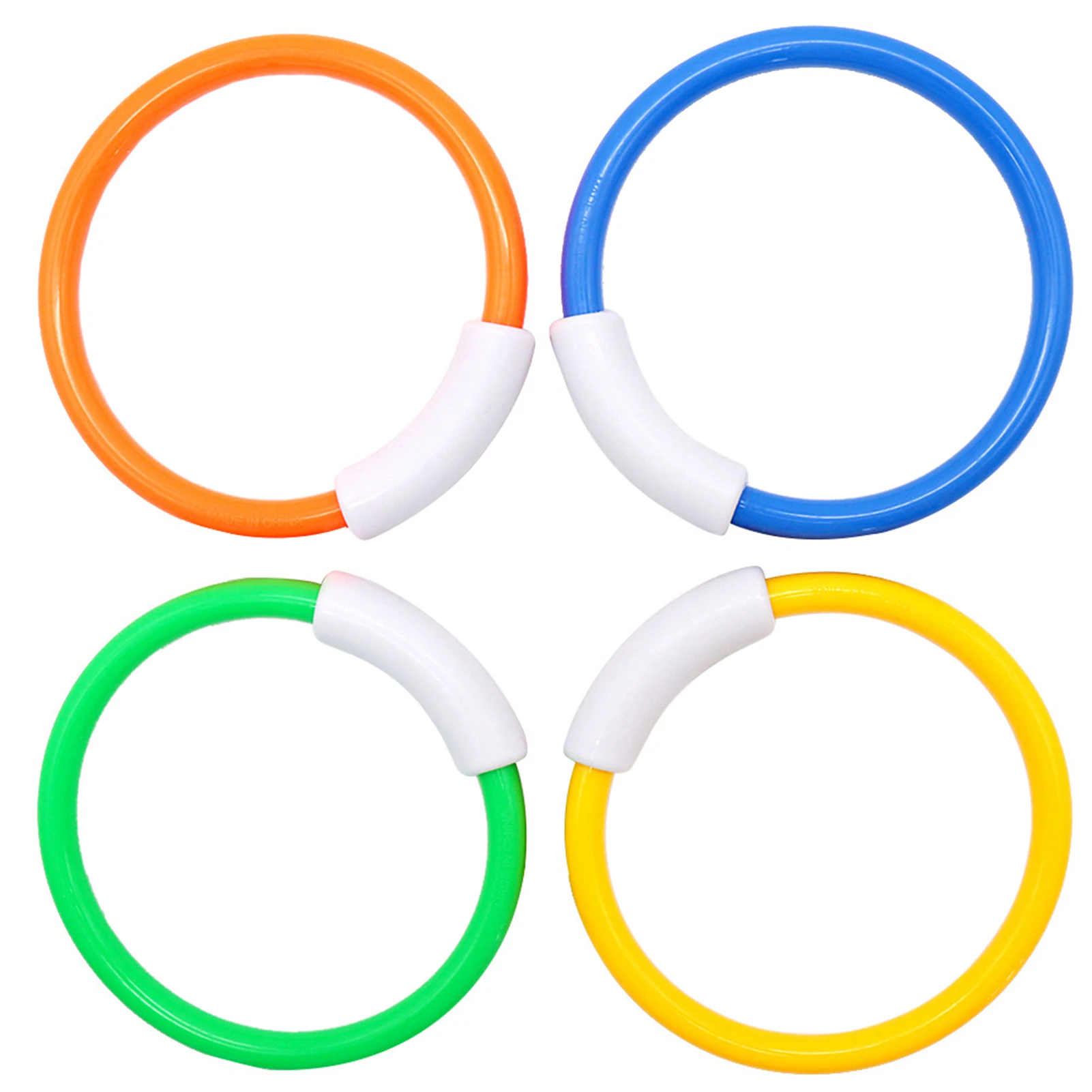 

4PCS Diving Rings Pool Accessories 5.3 Inch Underwater Swimming Pool Toy Rings For Kids Children Swimming Traning Accessories