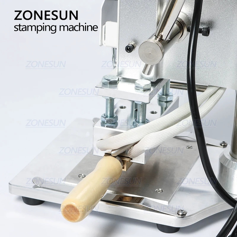 ZONESUN ZS 100A Пользовательский логотип машина для горячего тиснения фольгой ручная