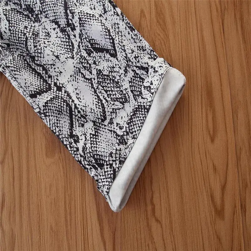 Детский хлопковый комбинезон без рукавов со змеиным принтом|Полукомбинезоны| |