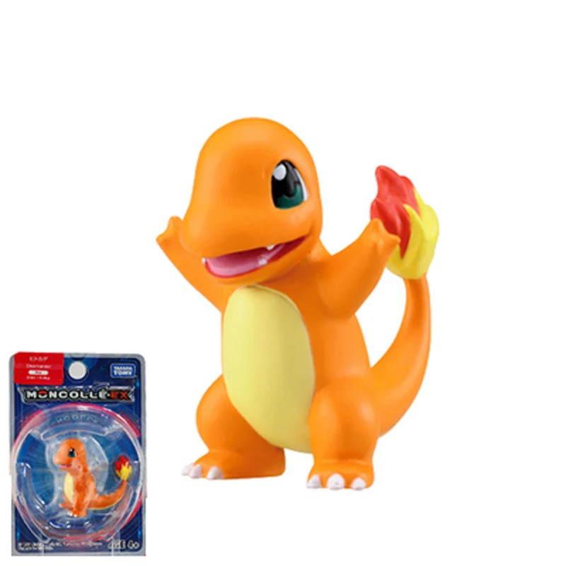 25 charmander Takara Tomy подлинный Покемон чармандер белка Mimikyu Raichu Mudkip Oshawott Пикачу snorlax 4 см коллекция игрушка фигурка подарки - Цвет: 25 charmander