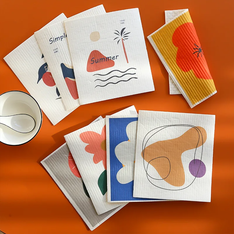 2 шт. Кухня кухонное полотенце мойки губки тряпки для кухни Torchon мочалки салфетки