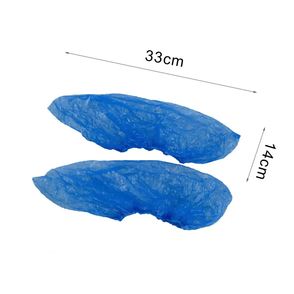 

100Pcs Waterproof Anti Slip Boot Covers Plastic Disposable Shoe Covers Disposable Shoe Covers Cleaning Overshoes Protective