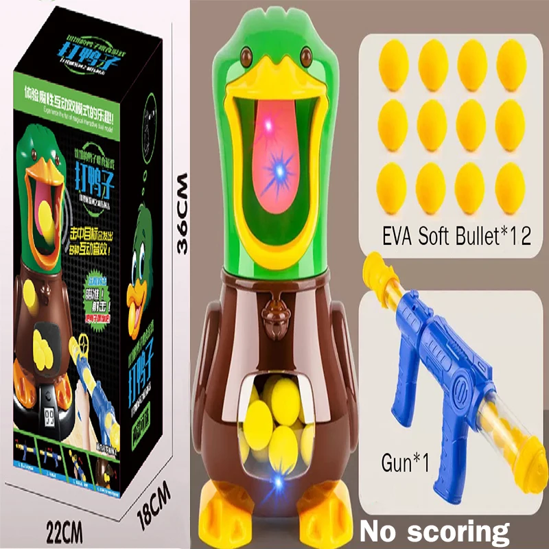 Оригинальные игрушки для стрельбы голодная стреляющая утка Воздушный пистолет