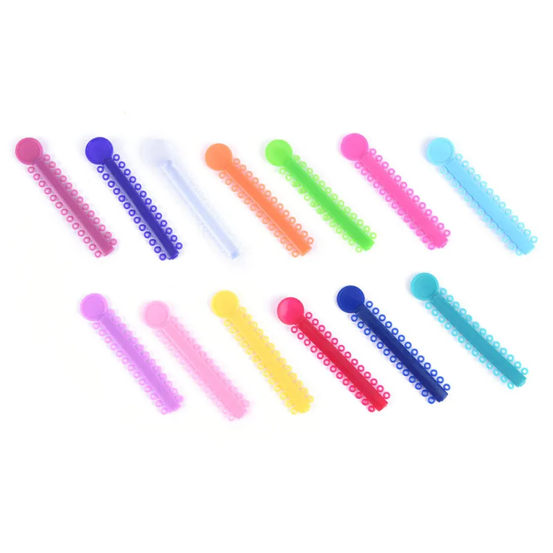 

20Pcs 1Pack Multi Colour Dental Ligature ties Orthodontics Elastic Rubber Bands