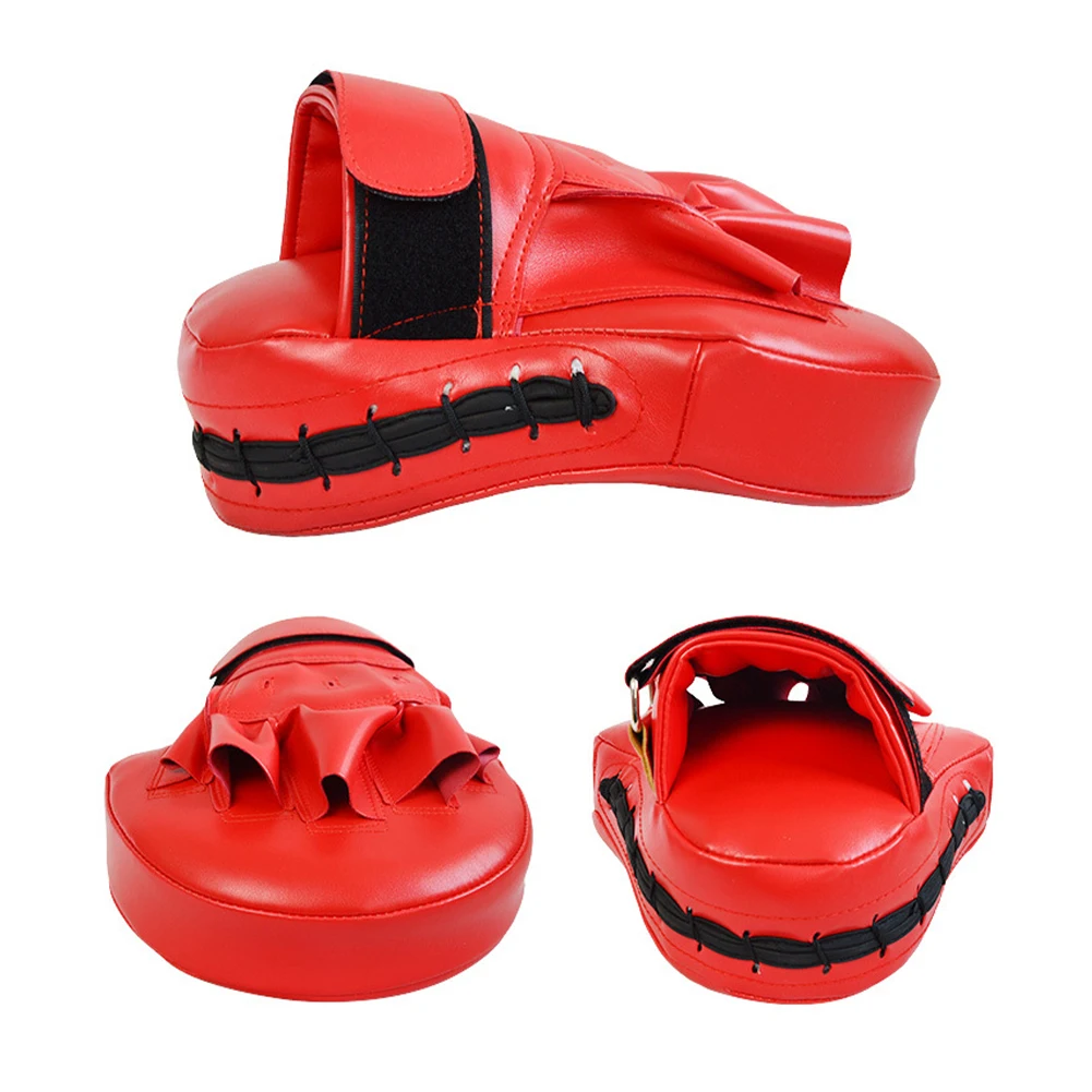 

Boxing Glove Kick Thickened Boxing Gloves Muay Thai Punching Pad Curved Strike Shield Boxing Sports Training Mitt Punching Pad