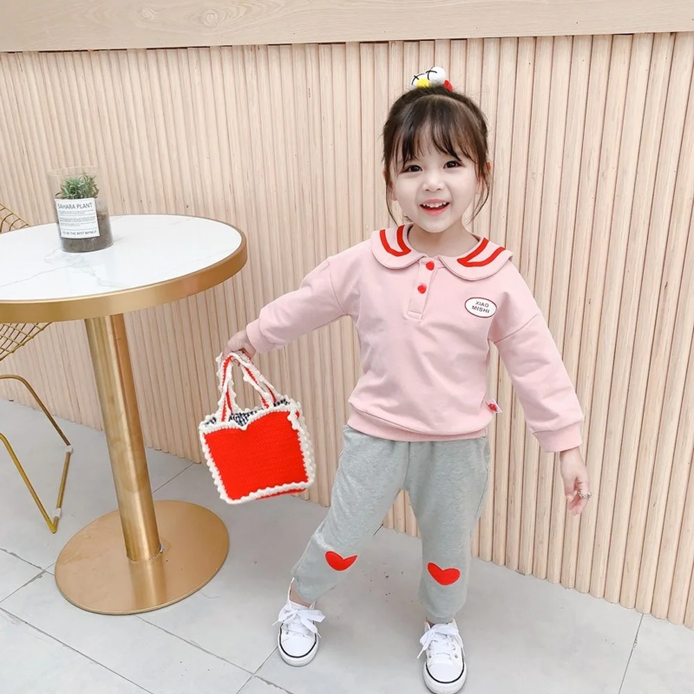 

Girl 2021 New Spring Autumn Fashion Clothes Sets Long Sleeve T Shirt+pant Children's Clothes Suit Kids Sets 2 3 4 5Y