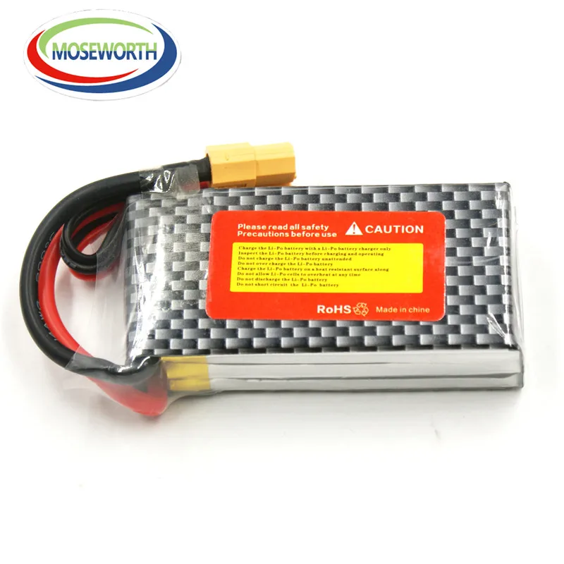 2 шт./упак. 3S RC LiPo Батарея 11 1 V 1300 мА/ч 30C аэрокамера для дистанционно управляемого