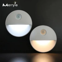 led motion sensor night light pir magnetic infrared emergency night lamp body wireless bedroom wall lamp cabinet stairs aisle