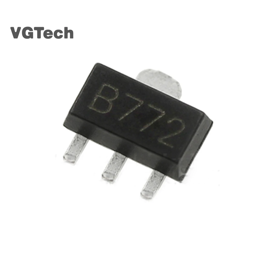 

20PCS 2SB772 SOT89 B772 SMD SOT-89 2SD882 D882 PNP MEDIUM POWER TRANSISTOR