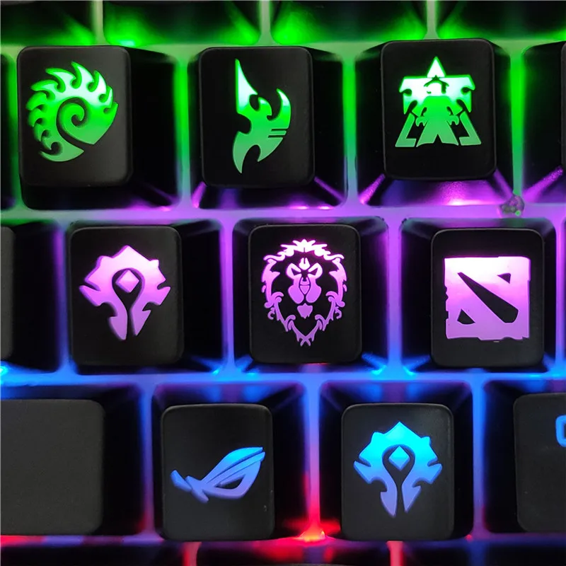 

1PCS DIY Gaming keycaps Key Button World of Warcraft DOTA key caps game keycap Accessories Mercy ABS Cap for Mechanical keyboard