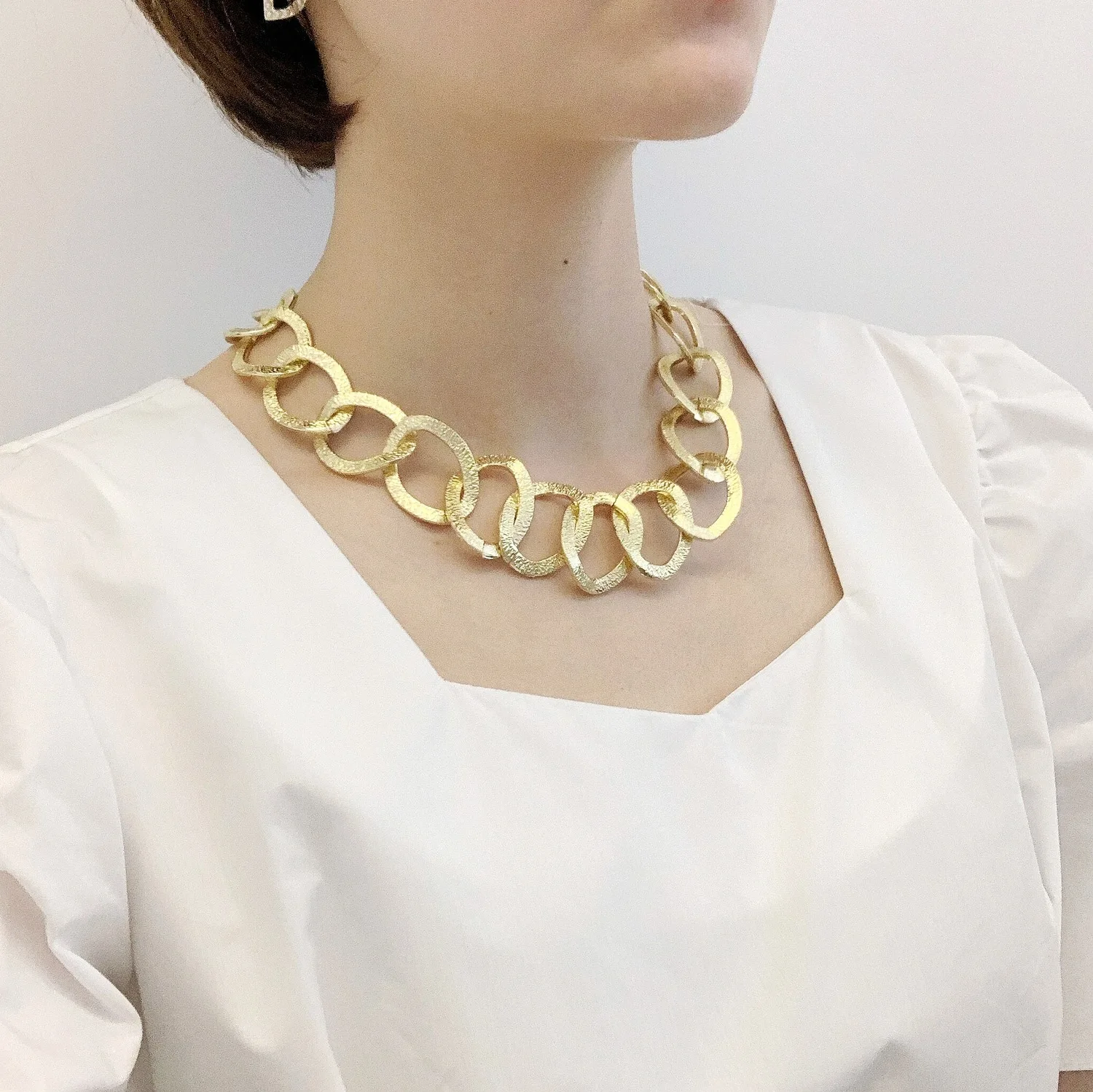 Высококачественное золотое ожерелье CCB в стиле панк толстая цепь женское